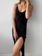 Сукня у білизняному стилі чорна | 6261142 | фото 2