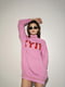 Платье-свитер розовое с принтом | 6261211 | фото 2