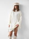 Платье-свитер молочного цвета | 6261499