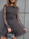 Платье А-силуэта черное | 6261722 | фото 2