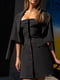 Платье А-силуэта черное | 6261785 | фото 2