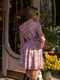 Сукня А-силуету рожева в квітковий принт | 6261974 | фото 2