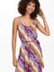 Платье А-силуэта разноцветное в полоску | 6246258 | фото 4