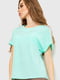 Блуза ментолового кольору | 6262182 | фото 3