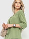 Блуза оливкового кольору | 6262237 | фото 3