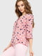 Блуза пудрового цвета в горошек | 6262245 | фото 3