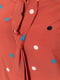Блуза терракотового цвета в горошек | 6262246 | фото 5