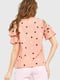 Блуза персикового цвета в горошек | 6262262 | фото 4