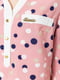 Блуза розовая в горошек | 6262289 | фото 5