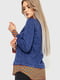 Блуза синяя в принт | 6262318 | фото 4