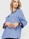Блуза синя в принт | 6262326 | фото 3