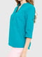 Блуза бирюзового цвета | 6262333 | фото 3