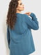 Блуза синяя в принт | 6262344 | фото 4