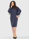 Платье-свитер синее | 6262457 | фото 2