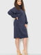 Платье-свитер темно-синее | 6262461 | фото 3