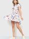 Сукня А-силуету молочного кольору в принт | 6262470 | фото 3