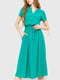 Платье А-силуэта зеленое | 6262474 | фото 2