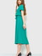 Платье А-силуэта зеленое | 6262474 | фото 3