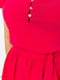 Платье А-силуэта малинового цвета | 6262476 | фото 5