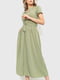 Сукня А-силуету оливкового кольору | 6262478 | фото 2