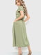 Сукня А-силуету оливкового кольору | 6262478 | фото 4