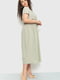 Сукня А-силуету світло-оливкового кольору | 6262480 | фото 3
