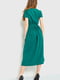 Платье А-силуэта темно-зеленое | 6262482 | фото 4