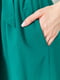 Платье А-силуэта темно-зеленое | 6262482 | фото 5