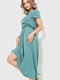 Сукня А-силуету темно-оливкового кольору | 6262483 | фото 3