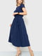 Сукня А-силуету темно-синя | 6262484 | фото 3