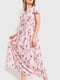 Сукня А-силуету рожева в принт | 6262487 | фото 2