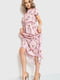 Сукня А-силуету рожева в принт | 6262487 | фото 3
