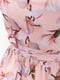 Сукня А-силуету рожева в принт | 6262487 | фото 5