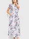 Платье А-силуэта серое в принт | 6262489 | фото 2
