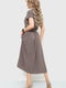 Сукня А-силуету коричнева | 6262491 | фото 4