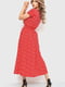 Платье А-силуэта красное в принт | 6262493 | фото 4