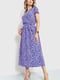 Сукня А-силуету фіолетова в принт | 6262494 | фото 3