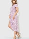 Сукня А-силуету бузкового кольору в горошок | 6262497 | фото 3