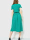 Сукня А-силуету зелена в горошок | 6262499 | фото 4