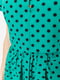 Платье А-силуэта зеленое в горошек | 6262499 | фото 5