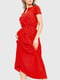 Платье А-силуэта красное в горошек | 6262500 | фото 2