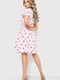 Платье А-силуэта розовое в принт | 6262507 | фото 4