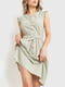Сукня А-силуету оливкового кольору | 6262513 | фото 2