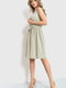 Платье А-силуэта оливкового цвета | 6262513 | фото 3