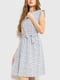 Сукня А-силуету біла в принт | 6262520 | фото 2