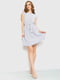 Платье А-силуэта белое в горошек | 6262522