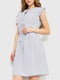 Платье А-силуэта белое в горошек | 6262522 | фото 2