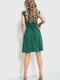 Сукня А-силуету зелена в горошок | 6262527 | фото 4