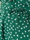 Платье А-силуэта зеленое в горошек | 6262527 | фото 5