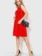 Платье А-силуэта красное в горошек | 6262529 | фото 3
